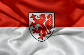 Stock Image: Flag of the city of Braunschweig