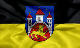 Stock Image: Flag of the city of Göttingen