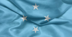 Stock Image: Flag of the Federated States of Micronesia
