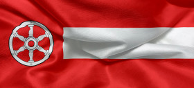 Stock Image: Flag of the german city of Erfurt