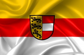 Stock Image: flag of the state of carinthia austria country symbol illustration