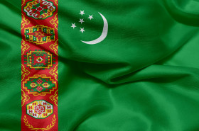 Stock Image: Flag of Turkmenistan