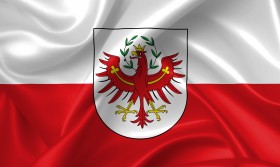 Stock Image: flag of tyrol country symbol illustration