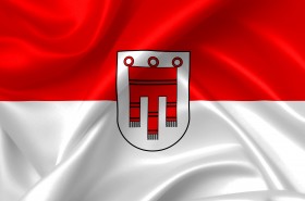 Stock Image: flag of vorarlberg country symbol illustration