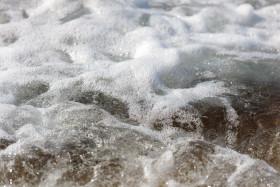Stock Image: Foamy Ocean Waves