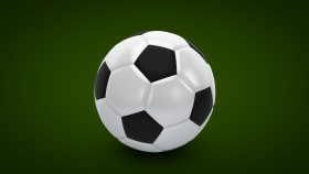 Stock Image: football on green background