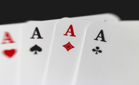 Stock Image: four aces cardgame
