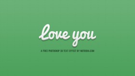 Stock Image: Free Photoshop 3D Text Effect