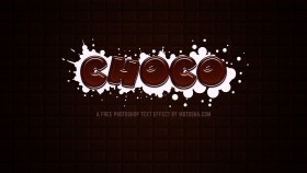 Stock Image: Free Photoshop Chocolate Text Effect