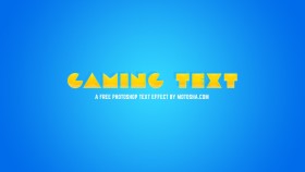 Stock Image: Free Photoshop Gaming Text Effect
