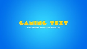 Stock Image: Free Photoshop Gaming Text Effect