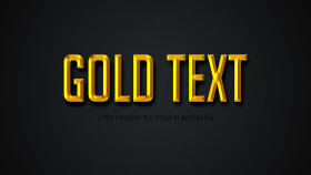 Stock Image: Free Photoshop Gold Text Effect