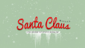 Stock Image: Free Photoshop Santa Claus Text Effect