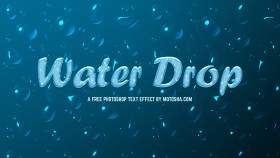 Stock Image: Free Photoshop Text Effect: Waterdrop