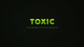 Stock Image: Free Photoshop Toxic Text Effect