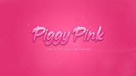 Stock Image: Free Piggy Pink Text Effect for Photoshop