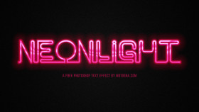 Stock Image: Free PSD Neon Text Effect