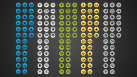 Stock Image: Free Simple Social Media Photoshop Icons