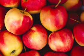 Stock Image: fresh apples from the market
