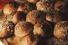 Stock Image: fresh baked homemade rolls