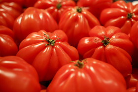 Stock Image: Fresh Heirloom Tomatoes