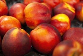 Stock Image: fresh ripe nectarines