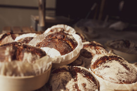 Stock Image: freshly baked traditional german bread