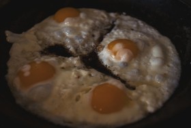 Stock Image: fried eggs