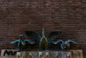 Stock Image: gaensebrunnen dusseldorf