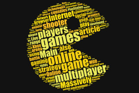 Stock Image: gaming tag cloud