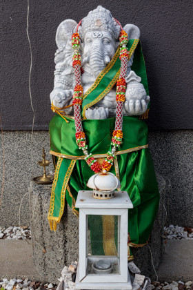 Stock Image: Ganesha altar