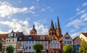 Stock Image: Gelnhausen Cityscape, Frankfurt Germany Hesse - Old town