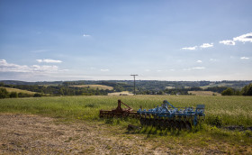 Stock Image: German countryside landscape, Rhine Region - Rural Landscape in Germany