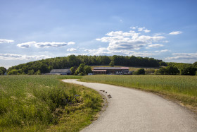 Stock Image: German countryside landscape, Rhine Region - Rural Landscape in Germany