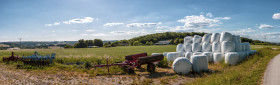 Stock Image: German countryside landscape, Rhine Region - Rural Landscape in Germany