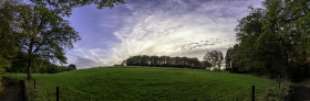 Stock Image: german rural autumn landscape marscheider bachtal in nrw