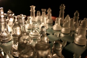 Stock Image: glass chess