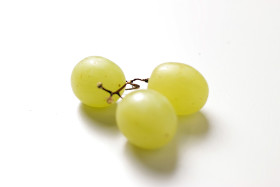 Stock Image: grapes on a white background