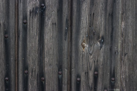 Stock Image: Gray wood wall background - dark rustic wood plank texture