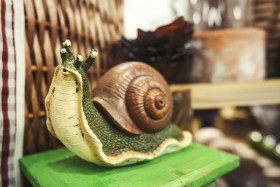 Stock Image: green snail