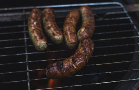 Stock Image: grill sausages