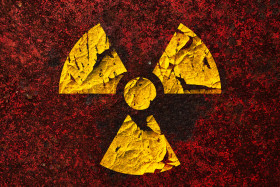 Stock Image: Grunge Radioactivity symbol