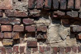 Stock Image: grunge  red brick wall texture background