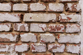 Stock Image: grunge white brick wall texture background