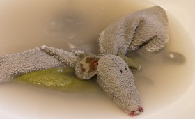 Stock Image: handwash plush toy