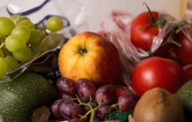 Stock Image: healthy shopping