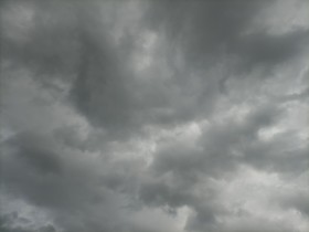 Stock Image: Heavily cloudy sky