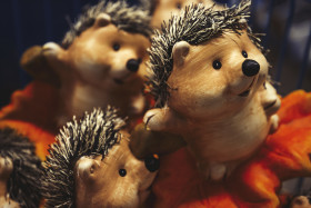 Stock Image: hedgehog decoration figures