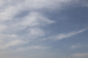 Stock Image: High res blue sky with dense clouds