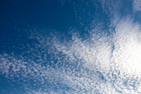 Stock Image: High resolution blue sky with clouds